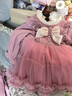 小豬班納（PEPCO）女童冬裝連衣裙洋氣秋冬女孩蓬蓬裙子兒童裝公主裙冬季 粉色 130 曬單實(shí)拍圖