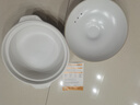 自然廚S9陶瓷砂鍋煲仔飯鍋剁椒魚(yú)頭淺口干鍋專(zhuān)用耐高溫不易裂沙鍋燃氣灶 3-4人白色【質(zhì)保十年】 1.6L 曬單實(shí)拍圖