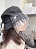 國喜炒菜面罩帽子一體防油煙防油濺廚房做飯面罩防燙護臉隔熱防護神器 【升級款黑色】燒飯煎魚(yú)全臉透明擋油專(zhuān)用面罩家用 廚師推薦|高清透光|加大加厚|可拆卸可水洗 曬單實(shí)拍圖