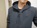 RESTICK 棲野CORDURA連帽軟殼外套防風(fēng)防潑水沖鋒衣夾克男新年 黑色/215GSM 守護Max版 12-22 M 曬單實(shí)拍圖