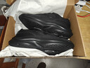 特步男子跑步鞋運動(dòng)鞋輕便減震防潑水革面跑鞋黑色 曬單實(shí)拍圖