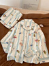 倩升日系蠟筆小新長(cháng)袖睡衣女生2026新款春秋季可愛(ài)卡通條紋家居服套裝 0011 可愛(ài)超人小新 M 曬單實(shí)拍圖