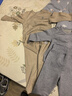 babylove嬰兒保暖套裝秋冬季純棉男女寶寶上衣褲子夾棉兩件套棉服 天使藍 90 cm 曬單實(shí)拍圖