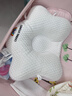 盟石（cute stone）定型枕頭嬰兒0-6個(gè)月睡圓頭嬰兒枕頭0-1歲糾正偏頭型新生兒童枕頭 白粉 【0-6個(gè)月】10A抗菌-涼暖雙面 0-2歲寶寶定型枕頭可機洗 曬單實(shí)拍圖