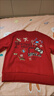 真維斯女童冬裝套裝中大童新年紅色三件套新年圍巾女孩潮流穿搭過(guò)年服 【加絨衛衣】酒紅色/新年涂鴉 160 【推薦80-100斤】 曬單實(shí)拍圖