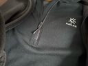 KAILAS凱樂(lè )石XM3美麗諾羊毛立領(lǐng)半開(kāi)胸長(cháng)袖T恤保暖透氣秋冬戶(hù)外登山男款 曬單實(shí)拍圖
