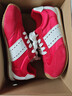 ZHR女鞋珍珠緞面透氣輕便板鞋平底德訓鞋女士運費休閑鞋時(shí)尚活力鞋子 紅色 37 曬單實(shí)拍圖