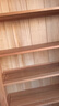 源氏木語(yǔ)實(shí)木書(shū)架簡(jiǎn)約橡木抽屜柜家用書(shū)房置物架開(kāi)放格展示柜原木色1米 曬單實(shí)拍圖