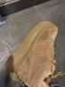 iiJin艾今2025秋冬新款9cm厚底內增高女鞋超輕真皮加絨休閑板鞋女283GFP 駝色 35 曬單實(shí)拍圖