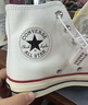 匡威（Converse）AllStar低幫厚底帆布鞋男女款小白鞋休閑板鞋560251C 白色低幫560251C 35 曬單實(shí)拍圖