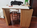 源氏木語(yǔ)實(shí)木可伸縮吧臺餐廳巖板餐桌簡(jiǎn)約小戶(hù)型儲物柜家用隔斷 曬單實(shí)拍圖