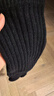 羊毛襪套純色針織堆堆襪日系秋冬保暖jk腿套簡(jiǎn)約百搭小腿瑜伽襪套 黑色1雙 1雙 均碼 曬單實(shí)拍圖