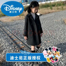 G.duck高端定制兒童雙面羊絨大衣新款洋氣羊毛呢韓版女童呢子中長(cháng)款外套 黑色 150 曬單實(shí)拍圖