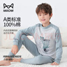 貓人兒童內衣套裝純棉男童秋衣秋褲中高領(lǐng)打底內衣 快樂(lè )籃球 160 曬單實(shí)拍圖