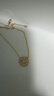 APM MonacoSoleil時(shí)尚金黃色星羅盤(pán)項鏈圓形吊墜送女友毛衣鏈新年禮物 曬單實(shí)拍圖