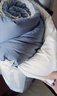 南極人（Nanjiren）新疆棉被子冬季棉花被子秋冬季單人被子1.5x2米被子被芯冬季加厚 藍灰拼白【真A類(lèi)-新疆棉花填充】 150cmx200cm-冬被【約重6斤】 曬單實(shí)拍圖