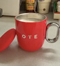 OTE歐堤咖啡馬克杯316不銹鋼辦公室情侶家用水杯泡茶杯桌面禮物 中國紅250ml 曬單實(shí)拍圖