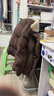 茵曼2025冬季女裝新款羊羔毛領(lǐng)牛角扣厚羽絨服保暖短款面包服外套 深咖色 S 158-162cm/100-110斤 曬單實(shí)拍圖