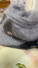 澳美樂(lè )活中老年帽子女冬季老人保暖奶奶帽秋冬天媽媽帽子老太太加絨毛線(xiàn)帽 南瓜帽  灰色 有彈力 曬單實(shí)拍圖