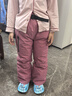 秋冬新款兒童羽絨褲滑雪褲男女童加厚防風(fēng)防水戶(hù)外保暖褲雪地褲 皮粉色 120 曬單實(shí)拍圖