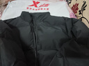 特步（XTEP）80%絨短款羽絨服男女款冬季新款保暖防風(fēng)加厚外套男 正黑色-0115-80%絨 M 曬單實(shí)拍圖