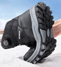 回力雪地靴男鞋保暖登山加絨加厚大碼高幫東北大棉鞋 1902 黑色 42 曬單實(shí)拍圖