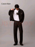 Calvin KleinJeans【新年禮盒馬年系列復刻90系列】26男ck老花皮標直筒牛仔褲 3VD-牛仔黑 29 曬單實(shí)拍圖