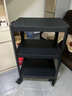 泓屏HP-97設備移動(dòng)置物架 機房運維工作臺培訓教室實(shí)驗室移動(dòng)設備推車(chē) HP-97黑色三層基礎款 曬單實(shí)拍圖