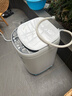 奧克斯（AUX）迷你洗衣機 全自動(dòng)小型嬰兒兒童寶寶內衣波輪洗衣機 帶甩干烘干洗脫一體 【國補】4KG洗脫容量白色【母嬰專(zhuān)用】 曬單實(shí)拍圖