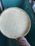 簸箕竹編筐酒店農家用晾曬干貨曬盤(pán)手工編織干果水果籃饅頭筐 【直徑20CM】弧形無(wú)孔/可曬細物 曬單實(shí)拍圖