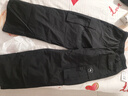 鴨鴨（YAYA）鵝絨羽絨褲女2025年秋冬新款城市輕戶(hù)外工裝褲高腰顯瘦休閑長(cháng)褲FL 黑色YE4E609071H M 170 曬單實(shí)拍圖