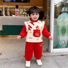 優(yōu)奇周歲禮服男女寶寶分體套裝嬰兒衣服秋冬寶寶棉服滿(mǎn)月拜年服過(guò)年 祥瑞福袋套裝【僅衣服無(wú)配飾】 80 曬單實(shí)拍圖