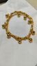 老鋪黃金古法手工足金手鏈·平安鈴手鏈 9顆響鈴款金重約32.8g 曬單實(shí)拍圖