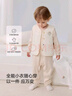 babylove嬰兒馬甲秋冬男女寶寶恒溫羊毛保暖夾棉背心上衣防風(fēng)外出百搭坎肩 曬單實(shí)拍圖