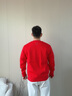 HLA海瀾之家adidas阿迪達斯馬年新春合作紀念版衛衣26春夏新款紅 大紅12 2XL 185/112A 建議190-200斤 曬單實(shí)拍圖