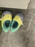 LATE TIME彩虹鯊魚(yú)兒童棉拖鞋男童冬季拖鞋嬰兒女童包跟室內毛毛男寶寶棉鞋 黃綠粉 內長(cháng)17cm 【170】適合腳長(cháng)約16cm 曬單實(shí)拍圖