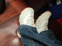 斯凱奇（Skechers）春季女子黑白拼色老爹鞋休閑高回彈運動(dòng)鞋蕾絲跑步熊貓鞋 自然色/棕褐色/NTTN 37.5 曬單實(shí)拍圖