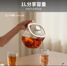 九陽(yáng)（Joyoung）凈萃養生壺迷你家用全玻璃煮茶器 輕音燉煮 1L辦公室0金屬0膠水恒溫燒水壺 WY103 曬單實(shí)拍圖