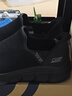 斯凱奇（Skechers）新年禮物閃穿鞋男鞋冬休閑健步鞋一腳蹬運動(dòng)鞋百搭軟底布鞋118306 曬單實(shí)拍圖