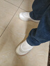李寧SOFT GO 2穩定回彈潮流休閑鞋女秋冬季休閑復古柔軟運動(dòng)鞋 米白色-15 37 曬單實(shí)拍圖