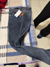 真維斯（Jeanswest）牛仔褲女長(cháng)褲加厚加絨褲女高腰冬季顯瘦修身小腳褲子女藍灰色29 曬單實(shí)拍圖
