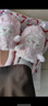 名創(chuàng  )優(yōu)品（MINISO）羊咩咩棉拖鞋女秋冬家居室內厚底月子毛毛拖鞋粉色包跟款38-39 曬單實(shí)拍圖