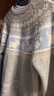 森馬（Semir）毛衣女冬小狗費爾島寬松插肩袖衣服2025俏皮軟糯毛衫109725107005 曬單實(shí)拍圖