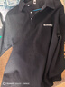 皮爾卡丹（pierre cardin）衛衣男春秋季潮流polo領(lǐng)打底衫男士長(cháng)袖T恤寬松男裝 黑色常規 3XL 曬單實(shí)拍圖