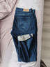 Lee【張凌赫代言】舒適中腰錐形磨毛深藍色男保暖牛仔褲潮A08788 深藍色 38 曬單實(shí)拍圖