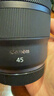 佳能（Canon）RF45mm F1.2 STM 全畫(huà)幅大光圈標準定焦鏡頭 微單相機鏡頭 RF45mm F1.2 STM 官方標配【京東多倉發(fā)~快可次日達】 曬單實(shí)拍圖