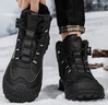 回力男鞋雪地靴男2025冬季新款保暖鞋子男加絨加厚棉鞋男 黑色 42 曬單實(shí)拍圖