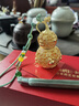 朱炳仁銅 福祿歡喜掛件（可分離）花絲工藝小葫蘆辦公室桌面裝飾品擺件 福祿歡喜車(chē)掛（可分離） 曬單實(shí)拍圖