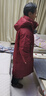 雪中飛羽絨服女過(guò)膝長(cháng)款可拆連帽冬季戶(hù)外大口袋騏驥紅加厚防寒保暖外套 曬單實(shí)拍圖