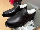 蜘蛛王 SPIDER KING 皮鞋男英倫透氣套腳商務(wù)正裝頭層牛皮低幫中老年爸爸皮鞋 790240A 黑色 40  曬單實(shí)拍圖